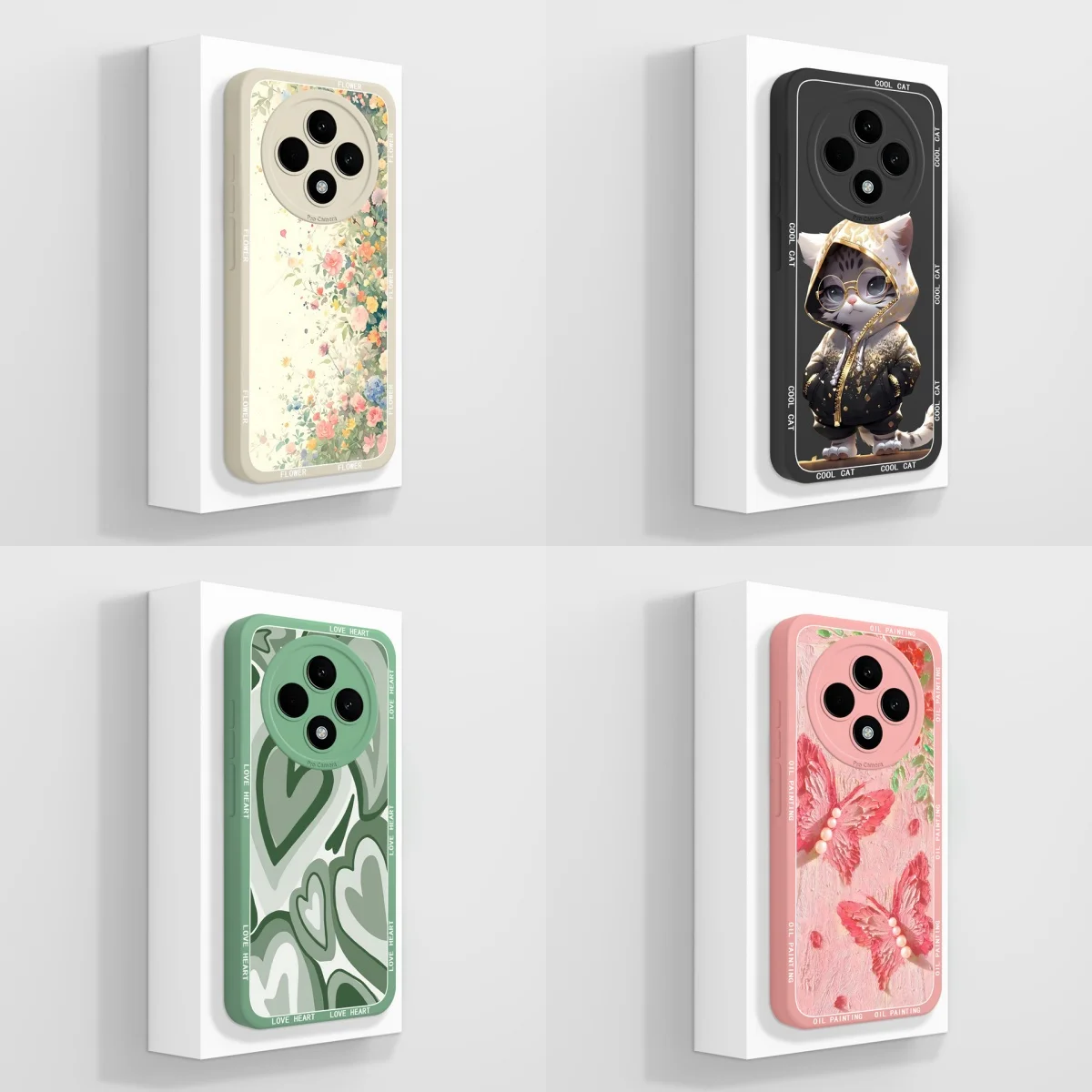 Colorful Butterfly Flower Aesthetic Phone Case - Anti-Fall Protective Shell