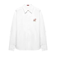 CHCH 2025 Women Elegant Solid Blouse Spring Summer Casual Long Sleeve Embroidery Shirt Office Lady Fashion Tops - Image 6