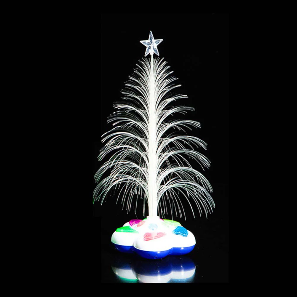 

LED Fiber Optic Colorful Flash Christmas Tree Night Light Christmas Party Home Decoration Light (Random Color, No )