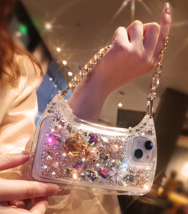 Full Diamond Bear crystal phone case.