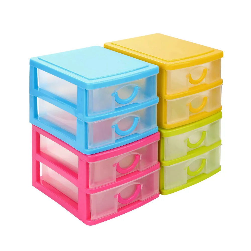 Description Picture 4 of itemPlastic Desktop Drawer Sundries Case Small Objects Durable Multi-layer Storage Cabinet Storage Container Home Accessories Tools