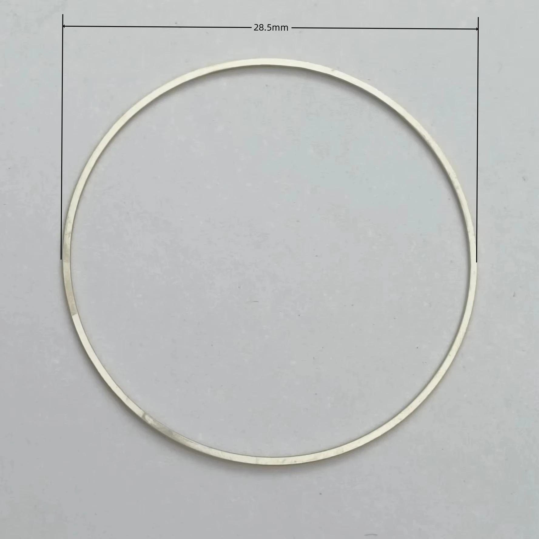 Case Crown Height Increase with Dial Adjustment and Metal Ring for Manual Winding Movement