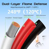 Câble solaire JMUYTOP 4 MM2 12AWG avec revêtement ignifuge, pour panneau photovoltaïque EcoFlow Delta River 2 3 MAX et station d’alimentation portable. 2