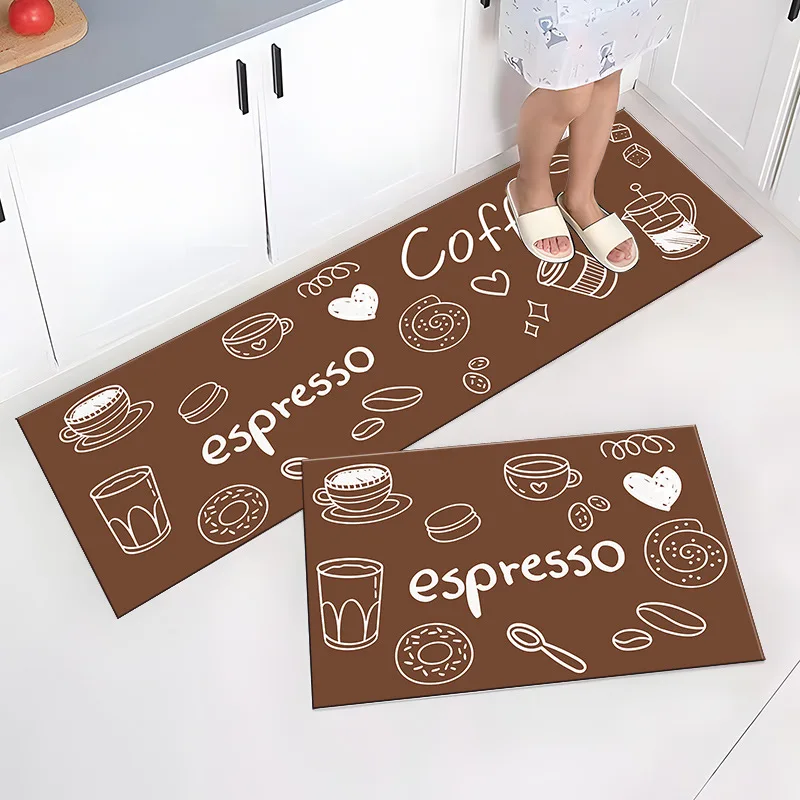 Felpudo de cocina con alfabeto artístico, felpudo de entrada para sala de estar, alfombra para el hogar, dormitorio, piso, pasillo, balcón, alfombra antideslizante