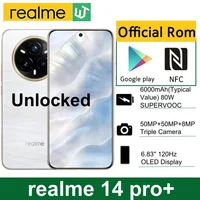 Unlocked realme 14 Pro Plus 5G NFC Snapdragon 7s Gen 3 50MP 3X Periscope OIS Camera 6.83" Curved Screen 6000mAh Battery IP69 1
