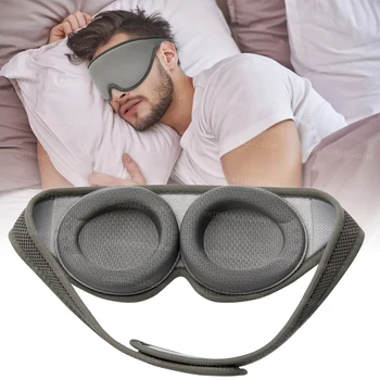 3D Sleep Eye Mask 100% Blackout Sleeping Mask Zero Eye Pressure Adjustable Eye Cover for Women Men Sleeping Aid Slaapmasker 1