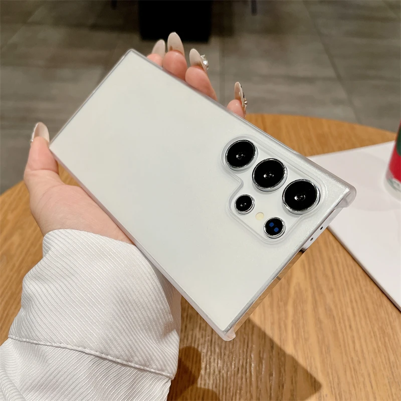 Ultra Thin Matte Frameless Shockproof Case - Slim Translucent Hard PC Cover
