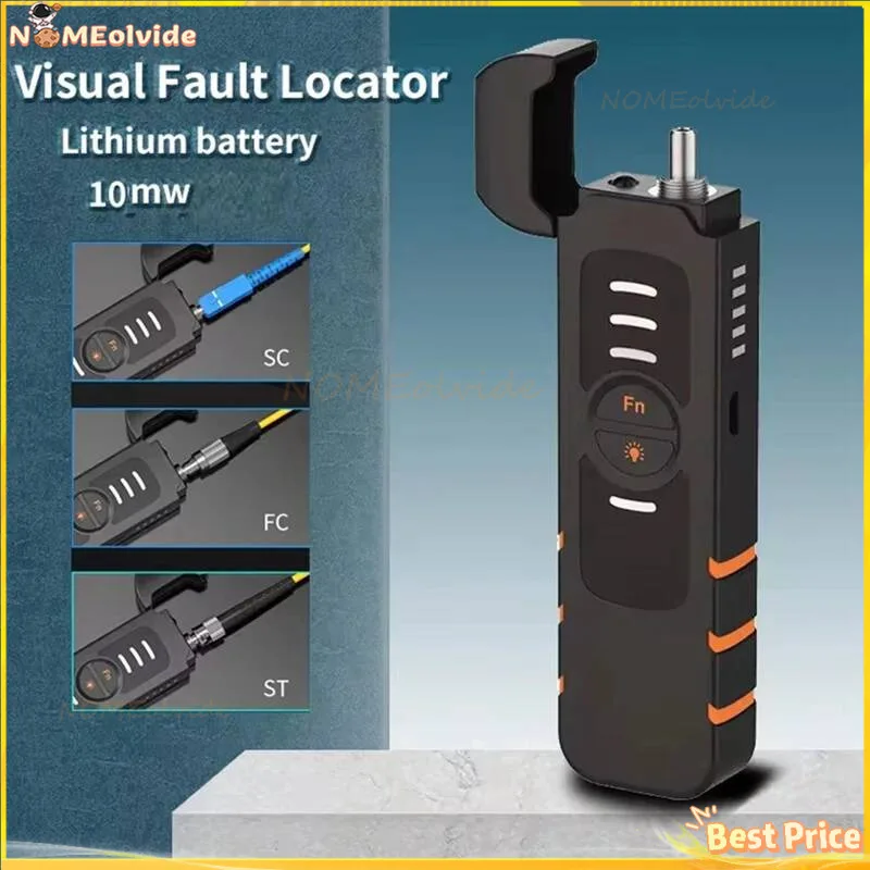 광섬유 테스터 도구 VFL 30KM 10MW 30MW FTTH 레이저 광 적색광 펜 광학 결함 탐지기 USB 충전 LED 조명