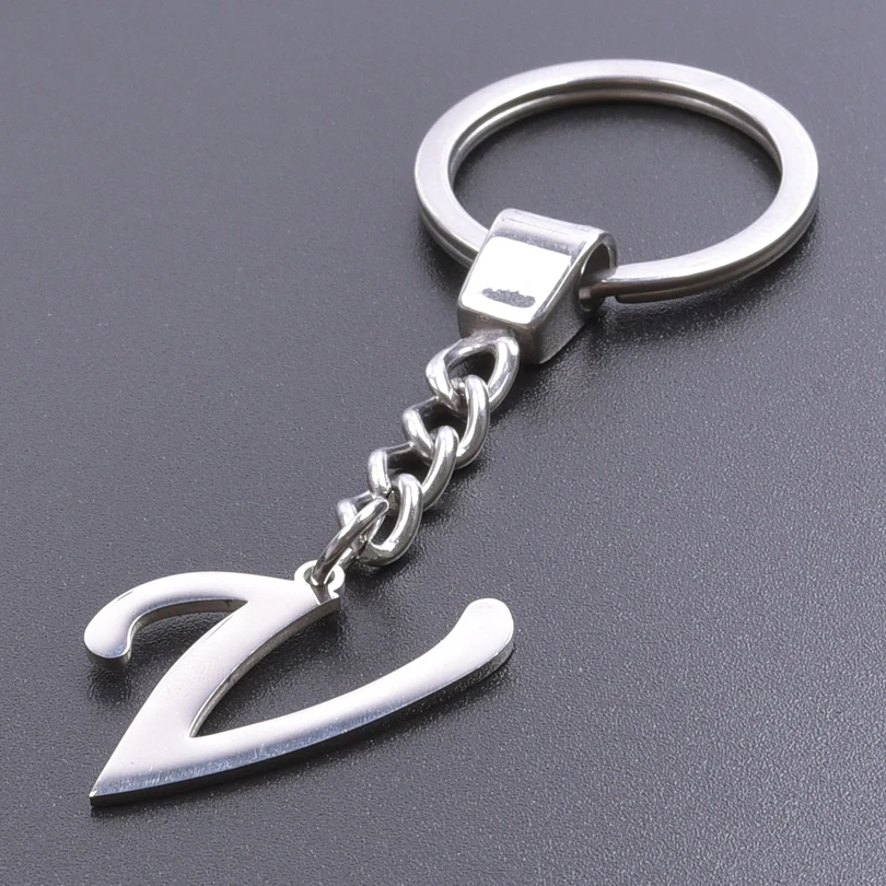 Hの文字 キーホルダー シルバー 26文字のキーホルダー,シルバーカラー,ステンレス鋼,女性と男性