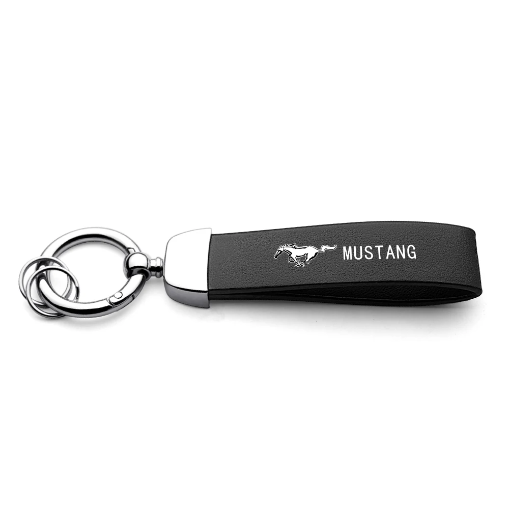 Auto-Reifenventilkappen Radschutz-Staubkappen Leder-Schlüsselanhänger für Ford Fiesta Focus 2 Mk3 Mustang Ranger Kuga Mondeo Mk4 Edge – Detail 1