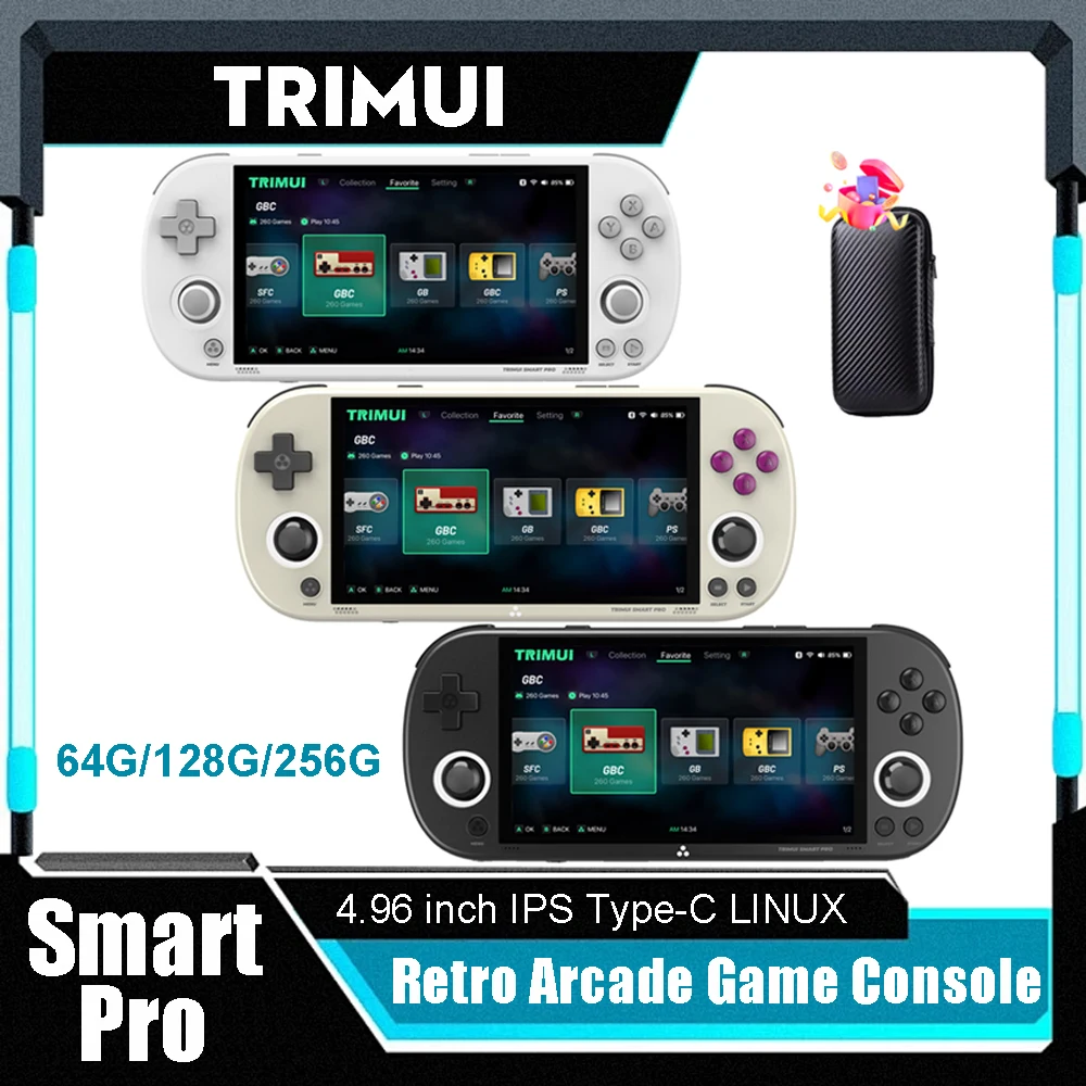 EWDGOES - Trimui Smart Pro - Consola de juegos portátil de 5 pulgadas EWDGOES - Trimui Smart Pro - Consola de juegos portátil de 5 pulgadas