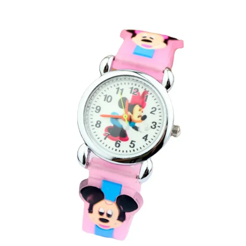 New Mickey Minnie Kids Watches Fashion Cute Cartoon Children Wristwatch 3D Silicone Quartz Watch for Kids Boy Girl Birthday Gift 5
