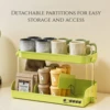 Multi-Layer Tea and Mug Storage Rack Countertop Organizer Space-Saving Tea Bag Holder for Kitchen Office and Coffee Bar 3