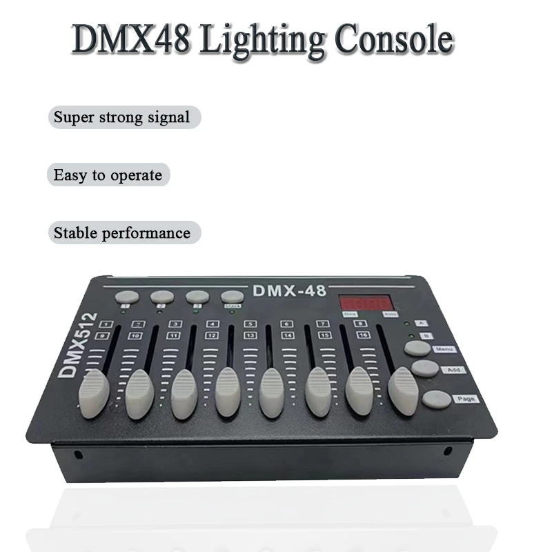 LED Mini Dmx48 Controller DJ Disco Par Luce Teste mobili Effetto Luce Console Attrezzatura per luci da palco per spettacoli di bar di illuminazione per feste - immagine 4