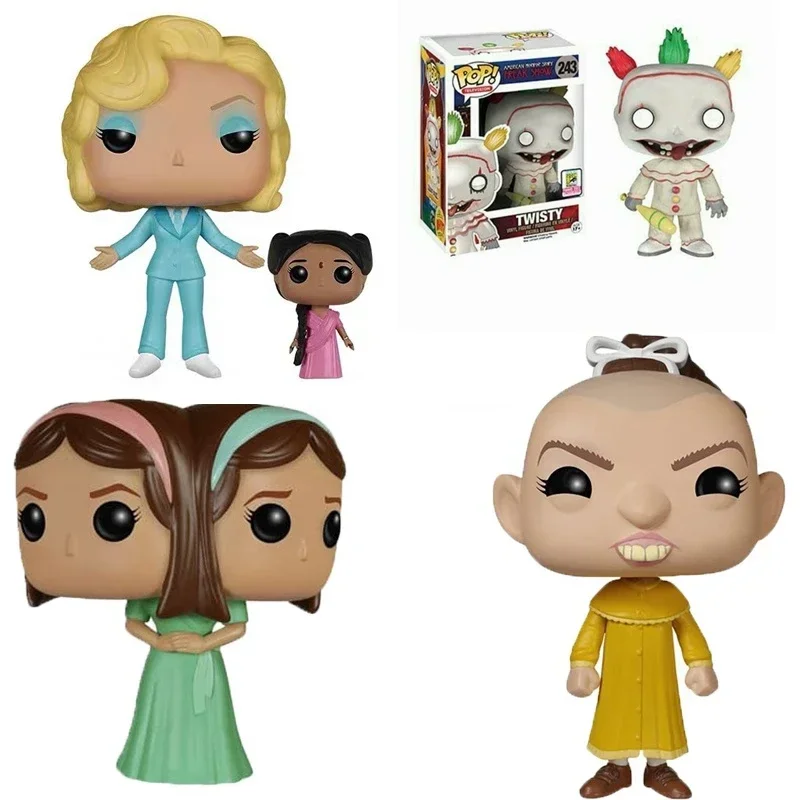 thumbnail image 2 of FUNKO TV American Horror Story Twisty Freak Show PEPPER TATTLER Twins TWISTY ELSA MARS MA PETITE 243# Juguetes de acción de vinilo para niños, 2 of 5