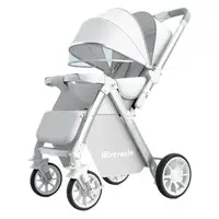 Poussette légère réversible 2 en 1 avec siège convertible haut de gamme et design compact pliable pour nouveau-nés et tout-petits 1