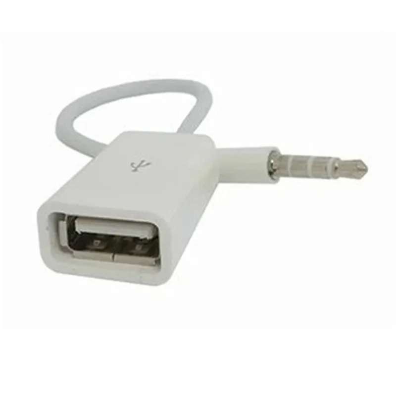 3.5mm Cars Accessories MP3 Male AUX Audio Plug Jack To USB 2.0 Female Converter Cable Cord usb to 3.5mm adapter