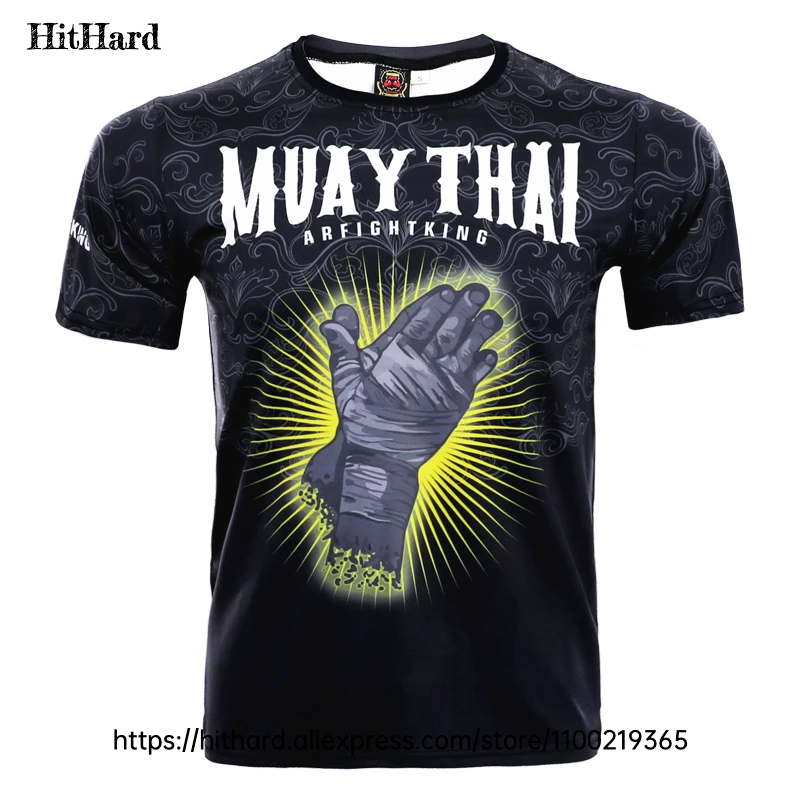 Muay Thai Shorts Rashguard Jiu Jitsu Boxing Uniform Martial Arts Combat MMA Training Clothing Men Women Fight Kickboxing Shorts