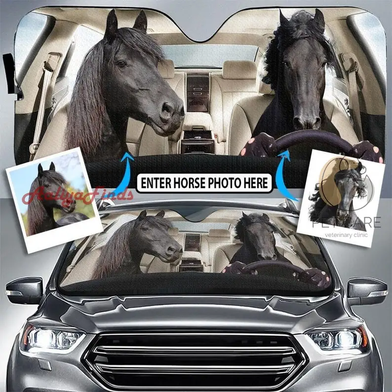 

Customize Horses Driver Auto Sun Shade Gift Ideas 2022