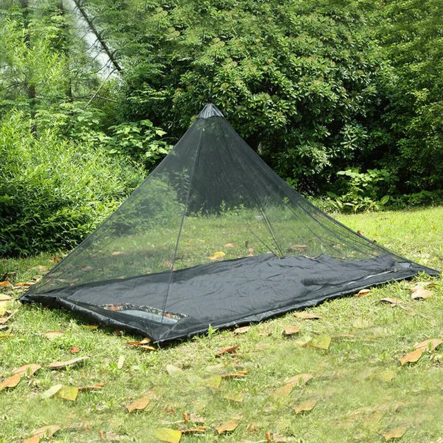 Camping en plein air noir moustiquaire léger Portable moustiquaire tente extérieure moustiquaire tente famille taille S L 3