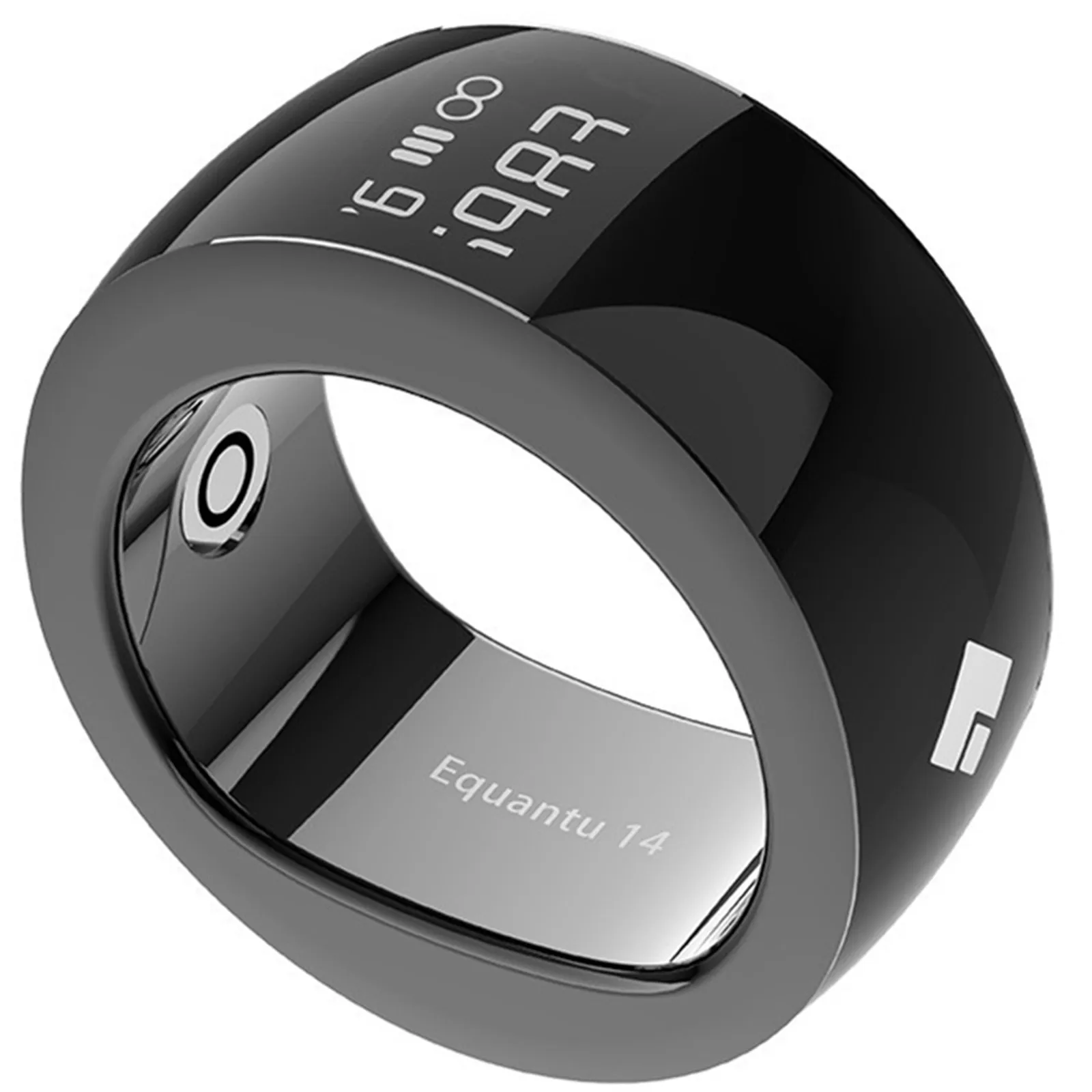 Waterproof Smart Ring Prayer Buddha Sutra Counter Display Screen Bluetooth Electronic Time Reminder Charge Bracelet Phone APP 6