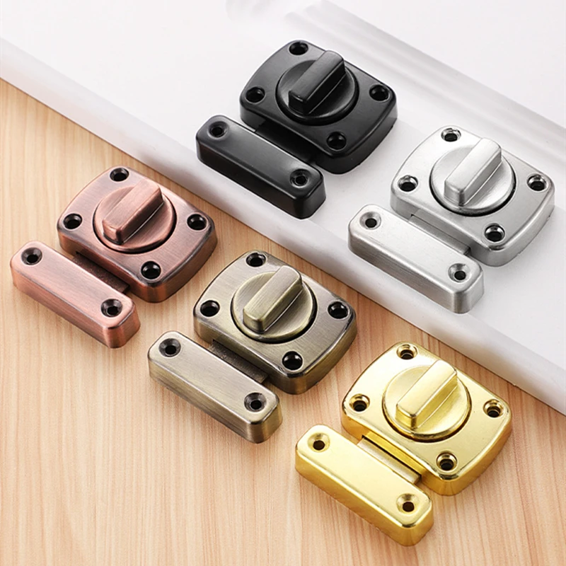 KK&FING Zinc Alloy Left And Right Latch Door Buckle Push-pull Door Thickened Bolt lock Buckle Latch door latch