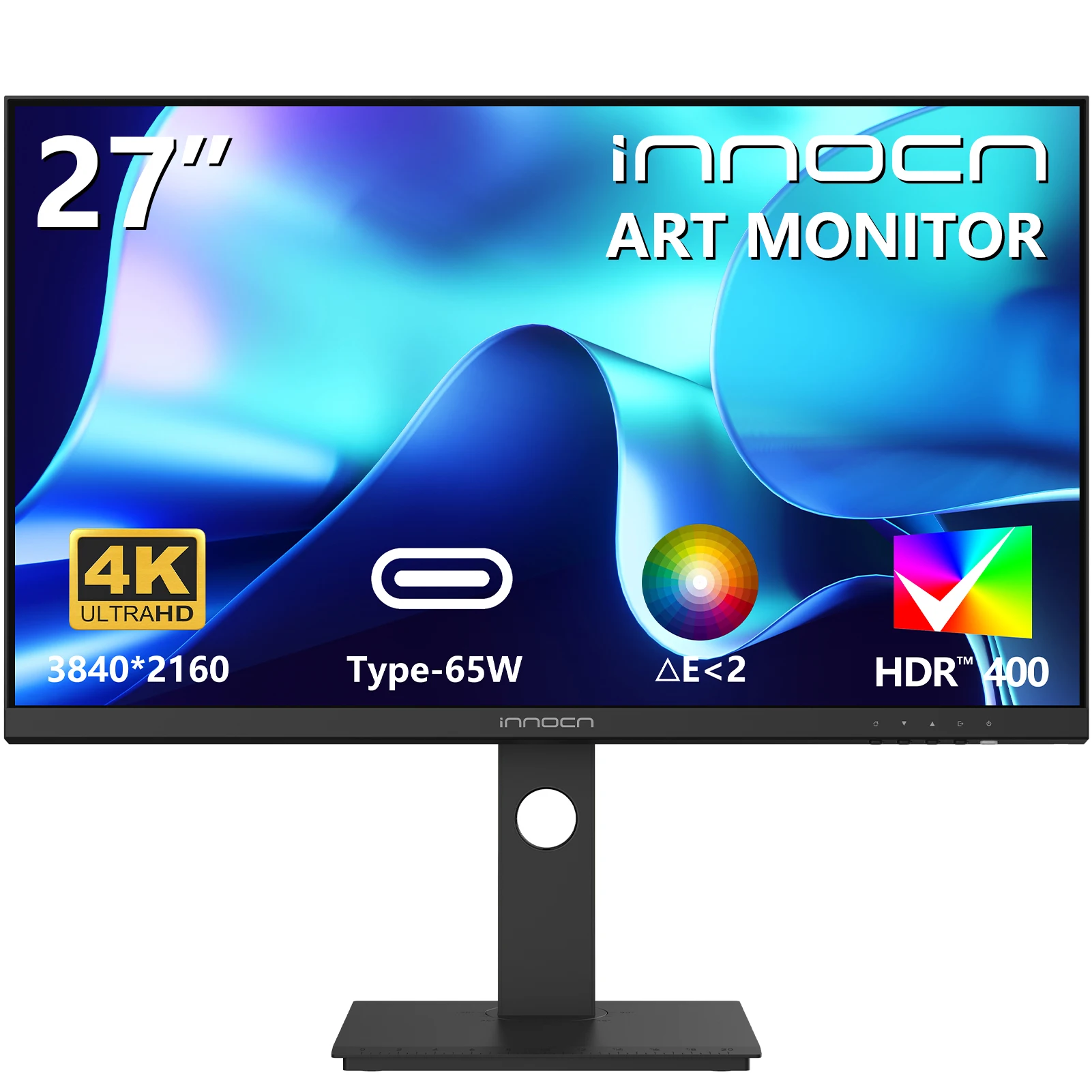 INNOCN 27 Inch 4K Monitor Computer UHD 3840 x 2160 LCD IPS Display