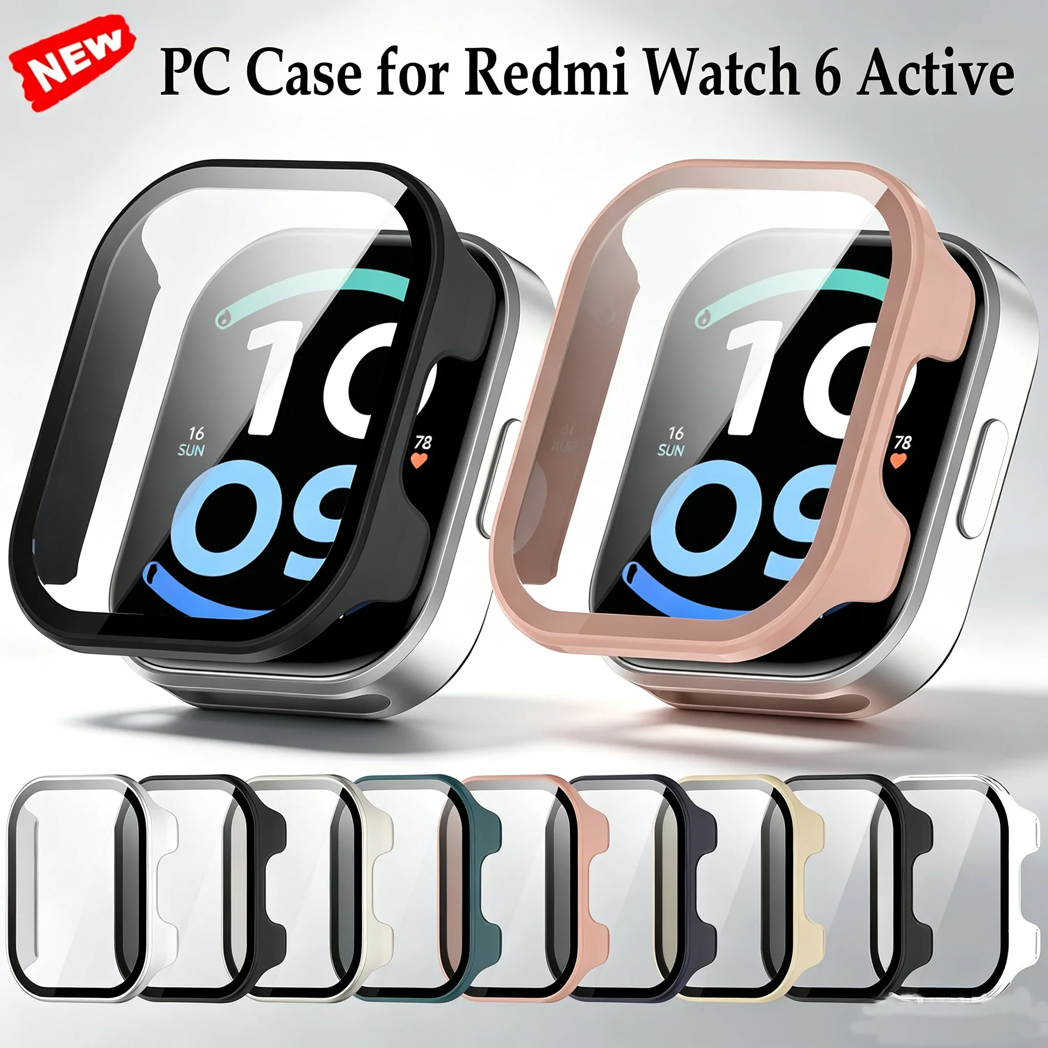 Durable PC Case with 2-in-1 Tempered Glass Screen Protector and Anti-Scratch Shell