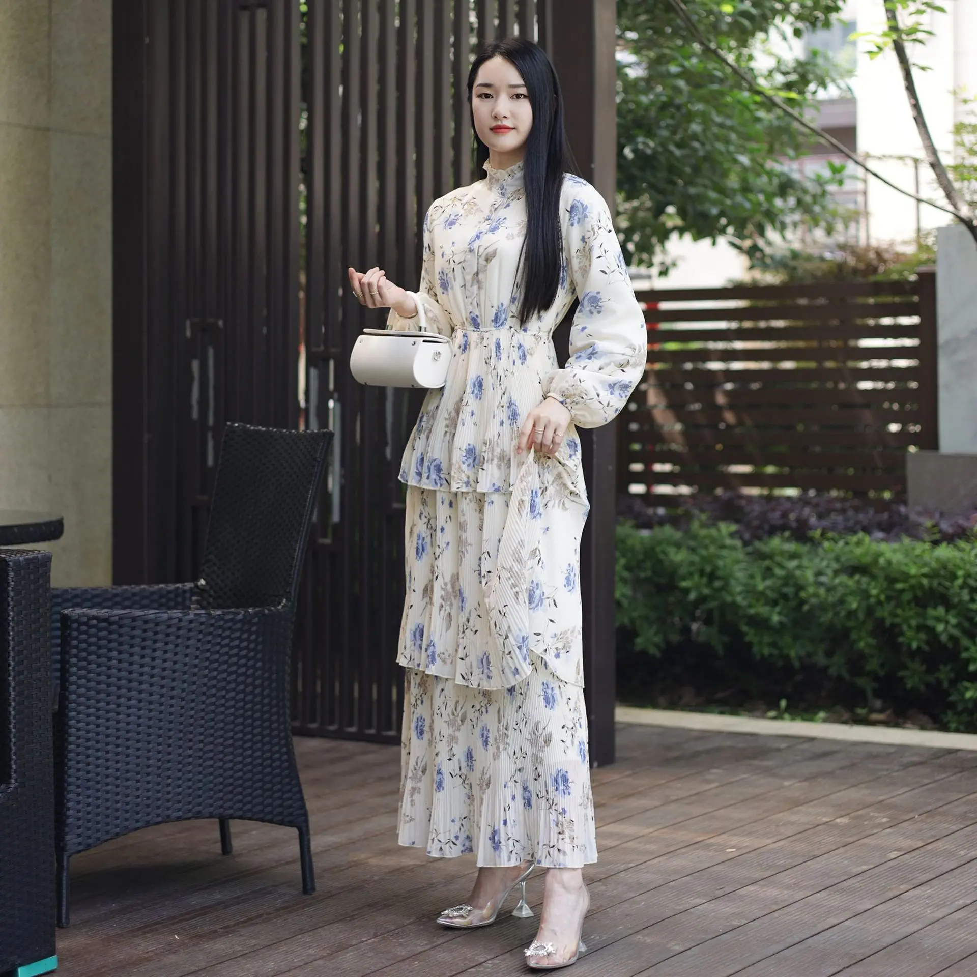 Crayme Oriental Muse Dress - ロングワンピース