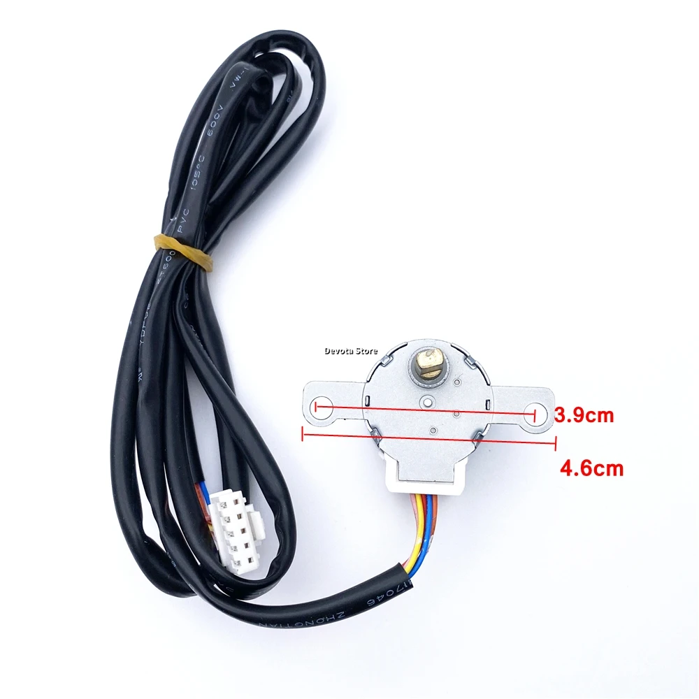 Electric Stepping Gear Motor 24BYJ48 12V DC Stepper Motor DIY Crystal Air conditioning swing flap repair parts Stepper Motor