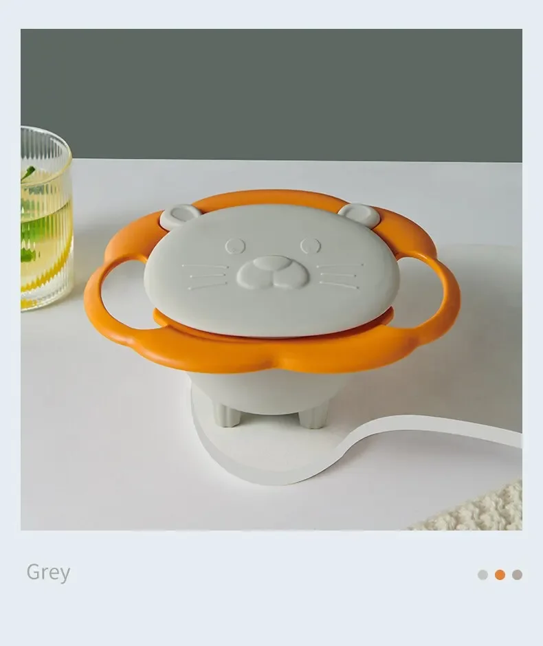 Baby Gyro Bowl Rotary Balance Spill-Proof Feeding Dishes Kids Plate rotary feeding bowl