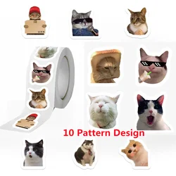 Funny Cat Cartoon Stickers for Kids - Waterproof Decorative Stickers for DIY Projects (Cat)
