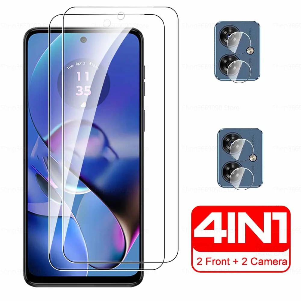 

Защитная пленка 4 в 1 из закаленного стекла для камеры Motorola Moto G54 G84 G14 Edge 30 Pro Edge30 G54 Turbo Edition