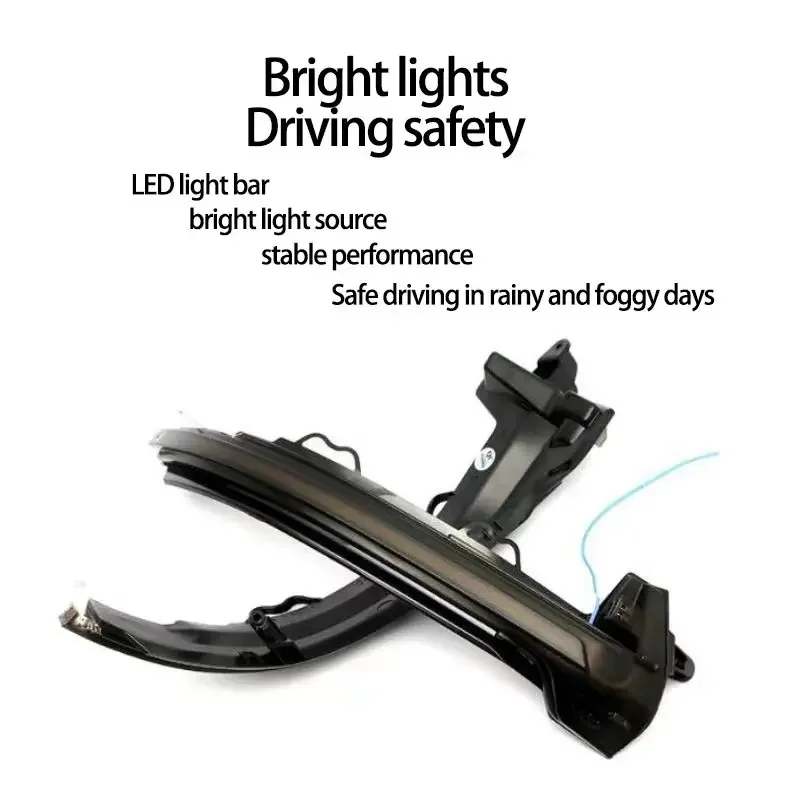 2pcs Dynamic Forwarding Signal Light For Audi A4 A5 B9 S4 S5 RS5 LED Rearview Mirror Dynamic Water Turning Light Indicator