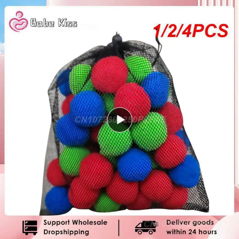 

1/2/4PCS Set of 50 Water Bombs Splash Balls Reusable Splash, Trampoline Water Balloon for Children, Plush Balls, Water Bomb