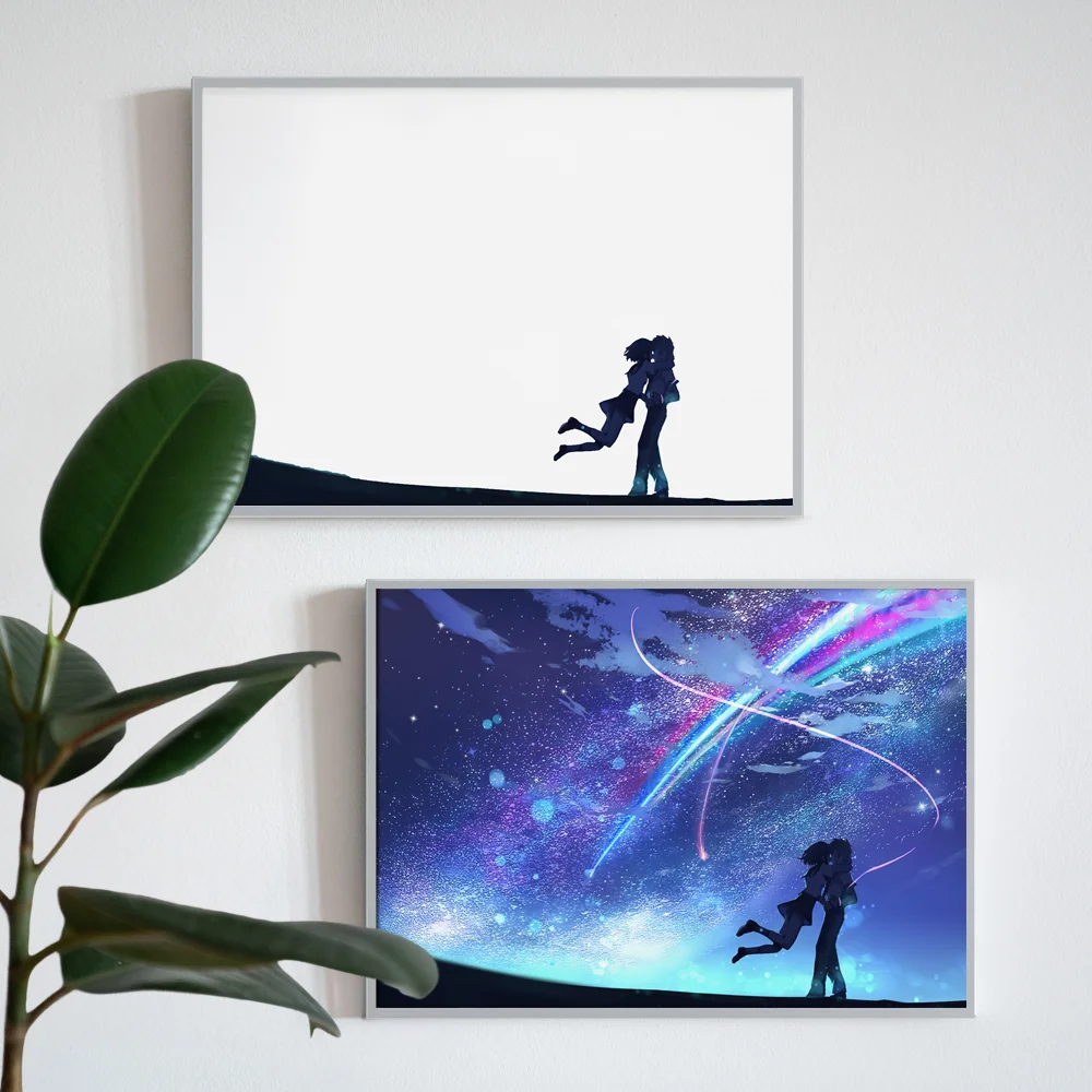 귀하의 이름 애니메이션 빛나는 벽 예술 - 침실 장 3D LED 야간 조명, Kimi no Na wa Lampara de Noche 선물