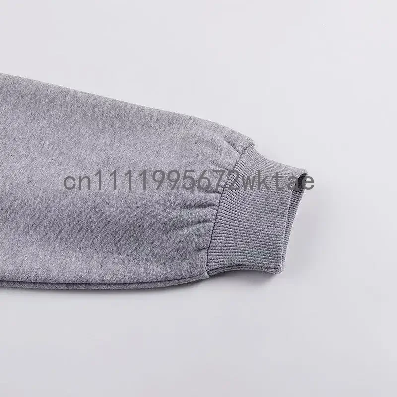BACK TO SCHOOL Hoodies Classic Jogging Set Fashion Design Double Row Letter Men's Hoodie High Street Couple Cotton Hoodie Suit - 4
