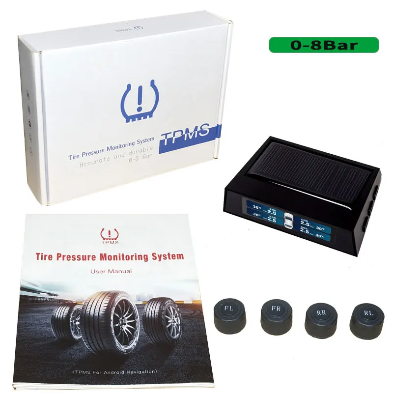 Android Navigation Tire Pressure Monitoring System Spare tire Interior External Sensor USB Car Radio DVD Player
