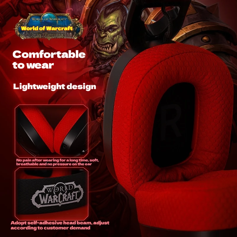 Blizzard World of Warcraft Limited Edition Gaming Headphones Lightweight Music Hifi wireless Bluetooth wired Laptop