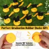 48 Pieces Graduation Rubber Ducks with Graduation Cap Graduation Party Bath Rubber Duck Graduation Cap Duck 2