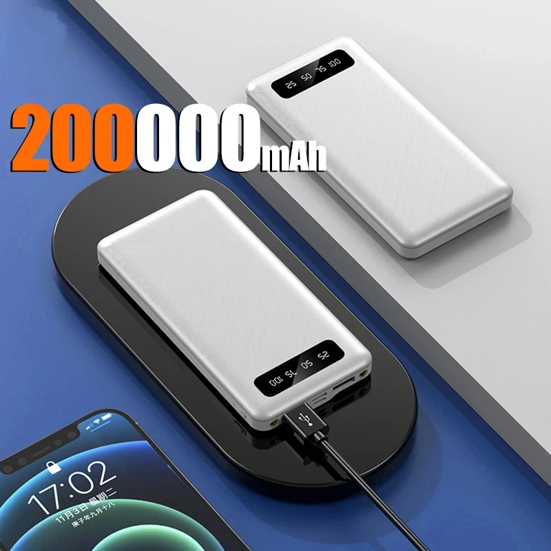 デジタルディスプレイ付きパワーバンク,200000mAh, 120W Xiaomi 200000mAh 120W Power Bank with Digital Display, USB-C, Fast