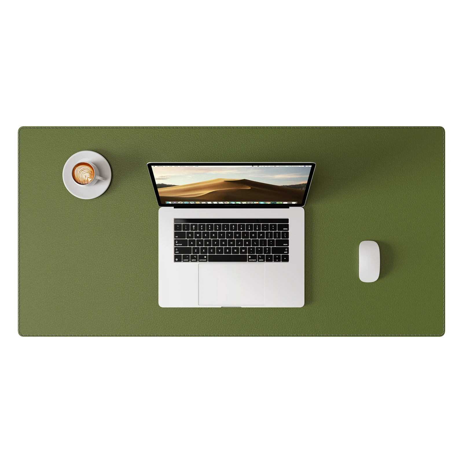 Premium PU Leather Desk Blotter: Non-Slip, Stitched Edges, Multi-Functional Desk Pad for Home, Office, or School