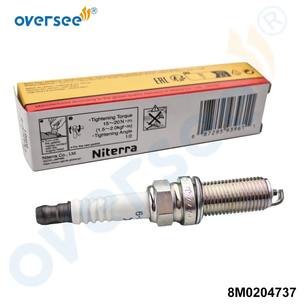 Spark Plug LKAR7C-9 for Mercury 400HP 400HP 5.7L V10 Outboard Engine Parts 8M0204737 New (Original)