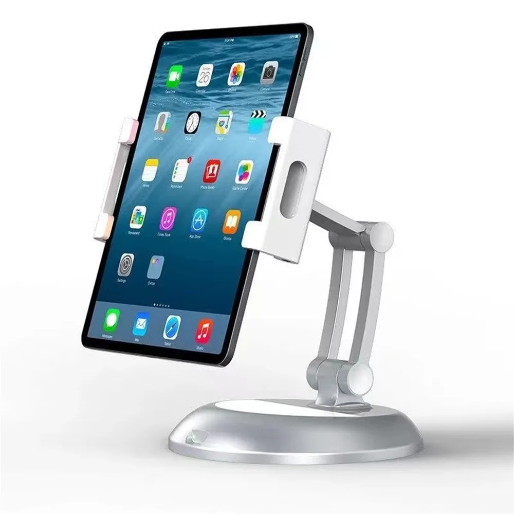 

Foldable Aluminum Alloy Bracket for 5-12.9inches Phone Tablet for iPhone Andriod Cell Phone Metal Phone Tablet Stand Holder