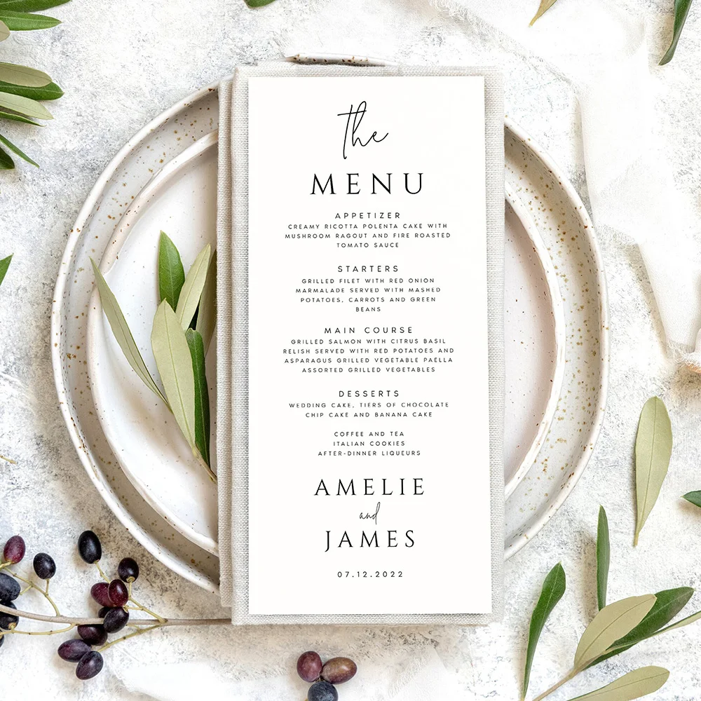 Greeting Cards Wedding Invitations Thank You Cards Wedding Name Cards Wedding Table Cards Personalized Thank You Cards Wedding Invitations Custom Wedding Menu Table Decorations Editable Place Setting Party Accessories