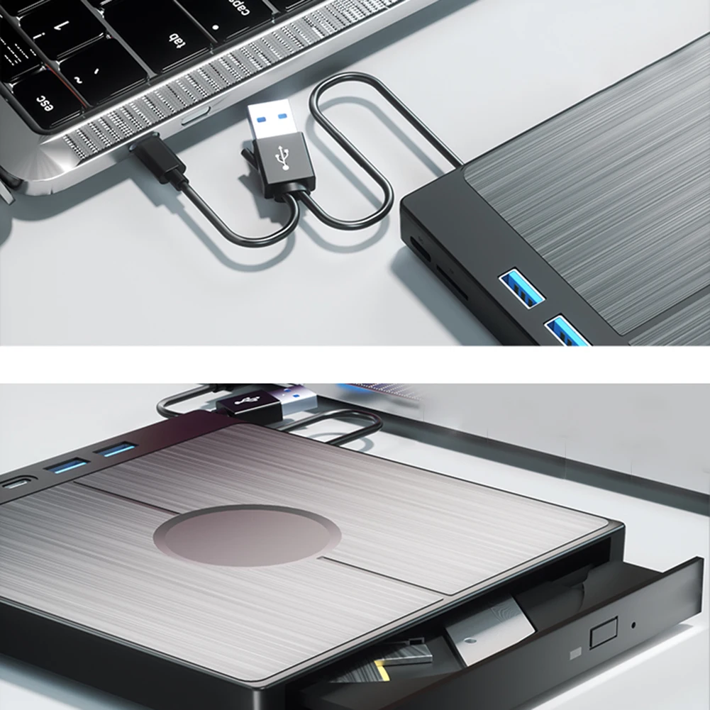 외부 CD/DVD 드라이브 CD 버너 1 TF/SD 카드 슬롯, USB 3.0 CD/DVD 디스크 드라이브 플레이어, 버너 리더 라이터, 광학 드라이브, 7 in 1