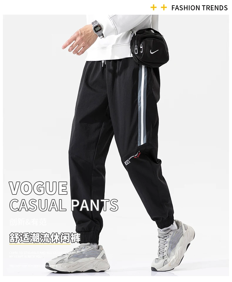 Description Picture 2 of itemcasual pants for men loose fitting Korean version trendy leggings work clothes cropped pants trendy long