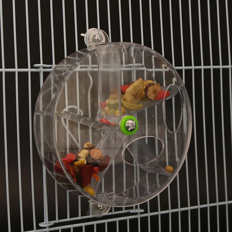 Foraging bird toy acrylic bird feeder feeder plastic parrot toy