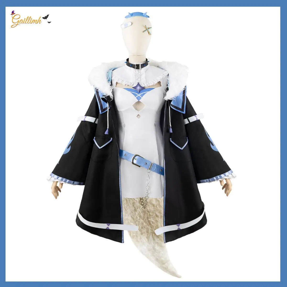 

Anime Vtuber Abyssgard Fuwawa&Mococo Cosplay Costume Hololive EN Advent 3rd Generation Wig Uniform Boots Woman Sexy Party Suit
