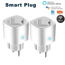 

WiFi Smart Plug Outlet Tuya Remote Control Monitor Power Works With Alexa Google Home